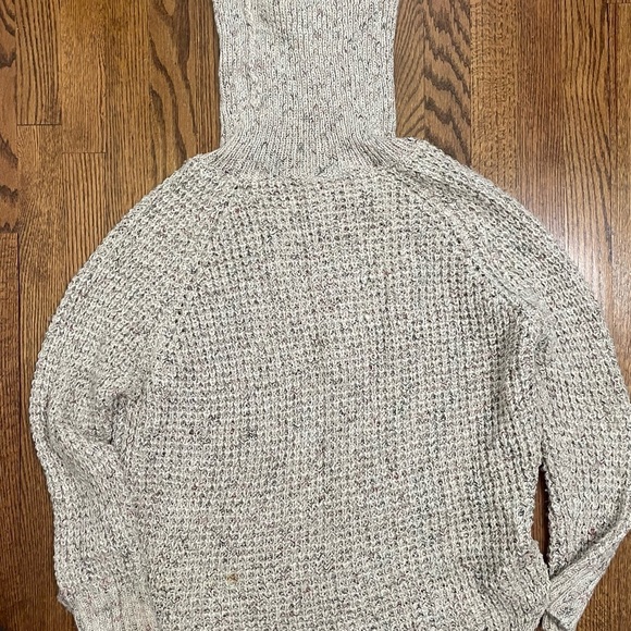 Free People Cowl Neck Sweater Tan Cream Size Small - Picture 8 of 8